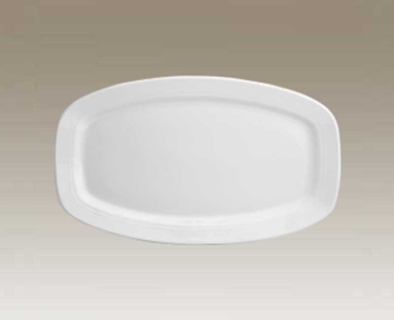 zarin porclain barbecue platter white serie 49 model 40 size Hotel, restaurant and coffee shop accessories